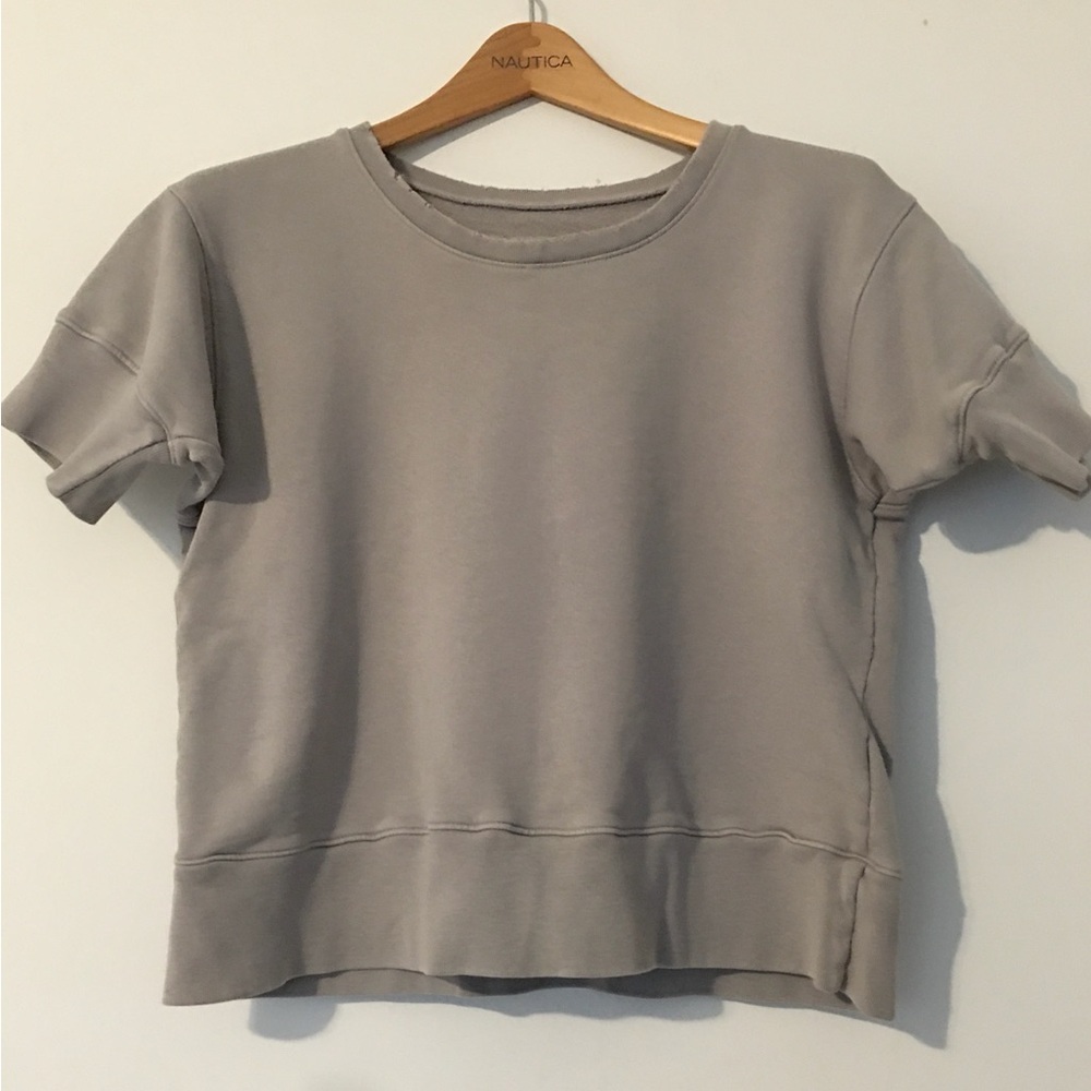 Tee Lab short sleeve distressed sweatshirt